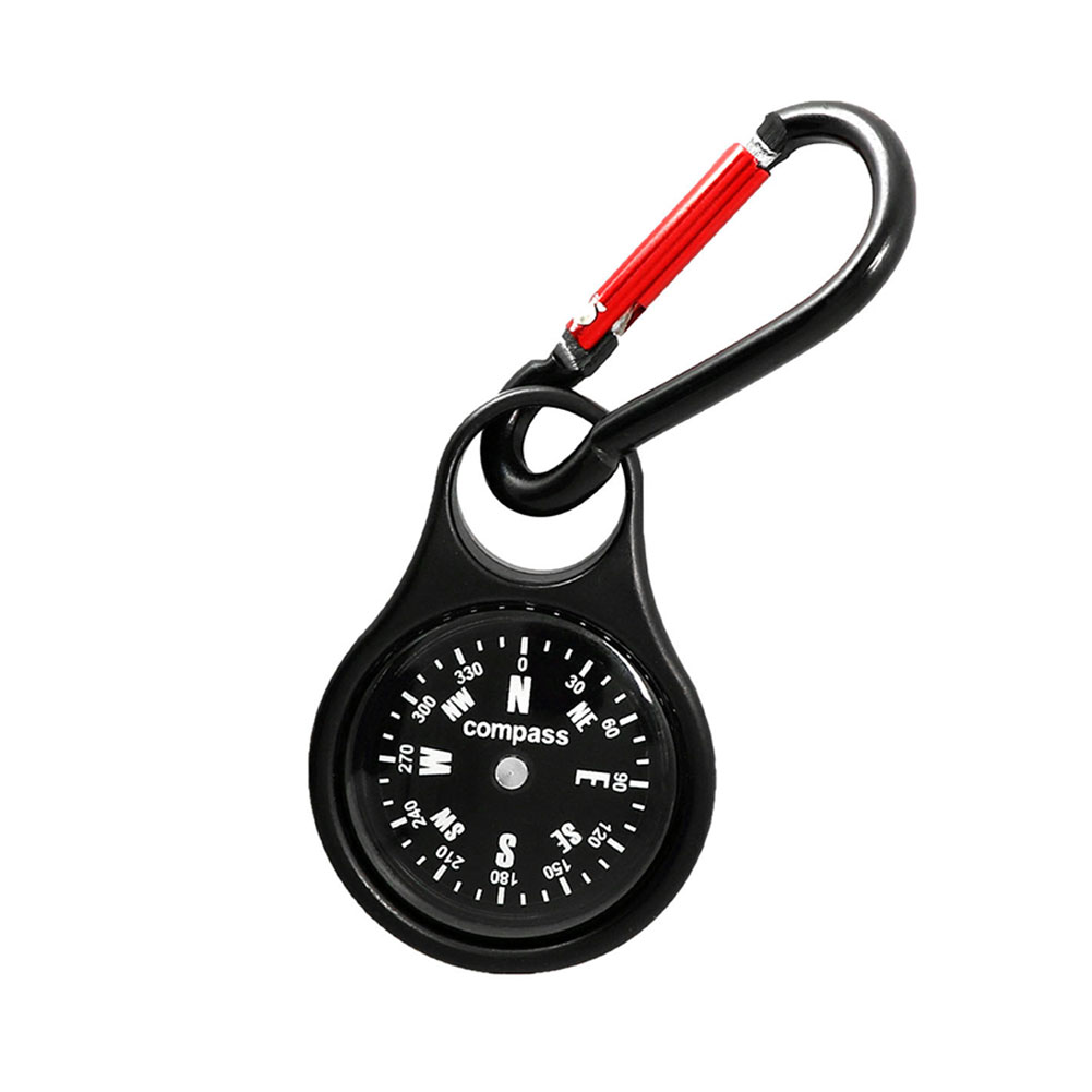Compass Keychain Mini - Mini kompas survivalowy z karabińczykiem, lekki,