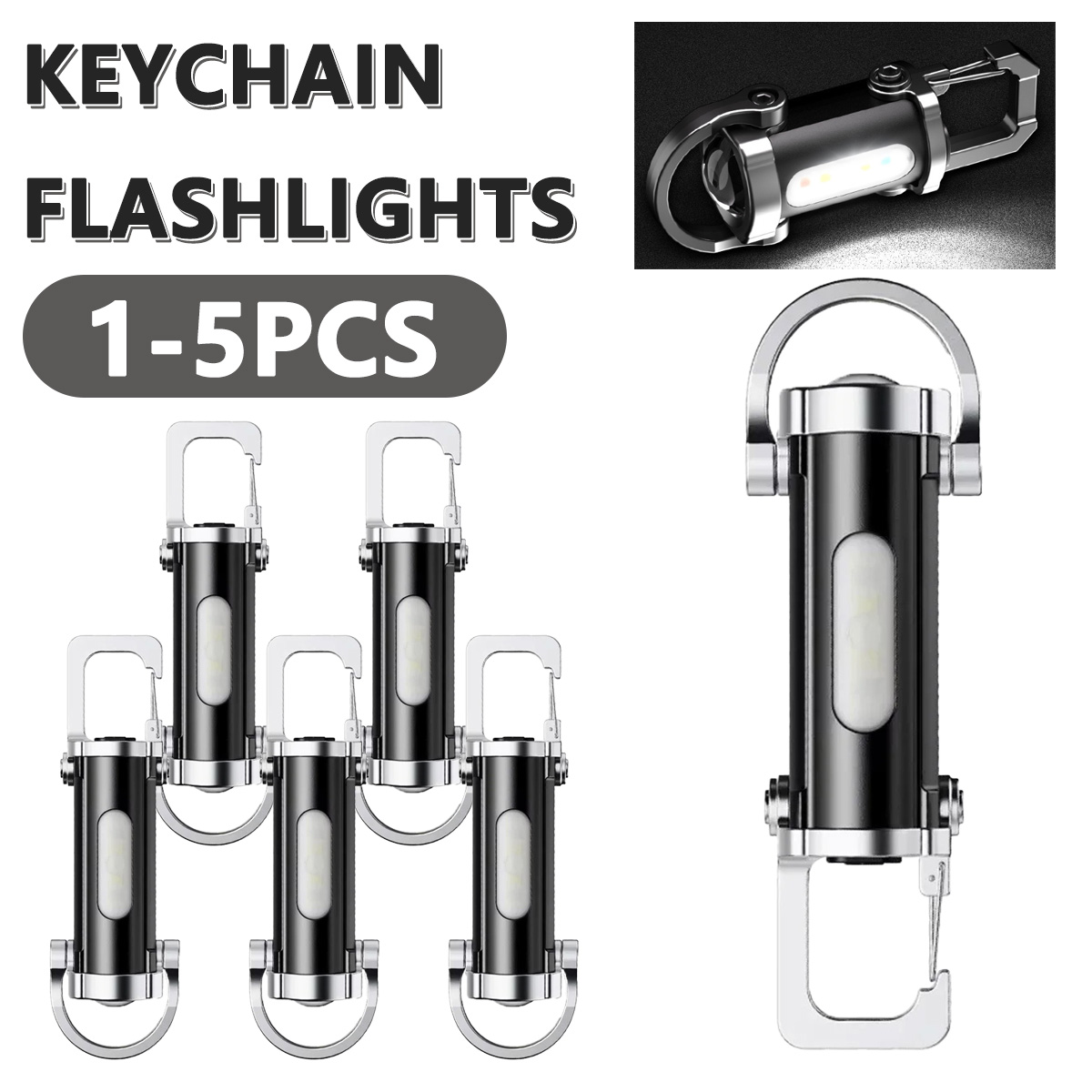 Mocna latarka LED EDC na brelo – Keychain Flashlight recenzja i cena