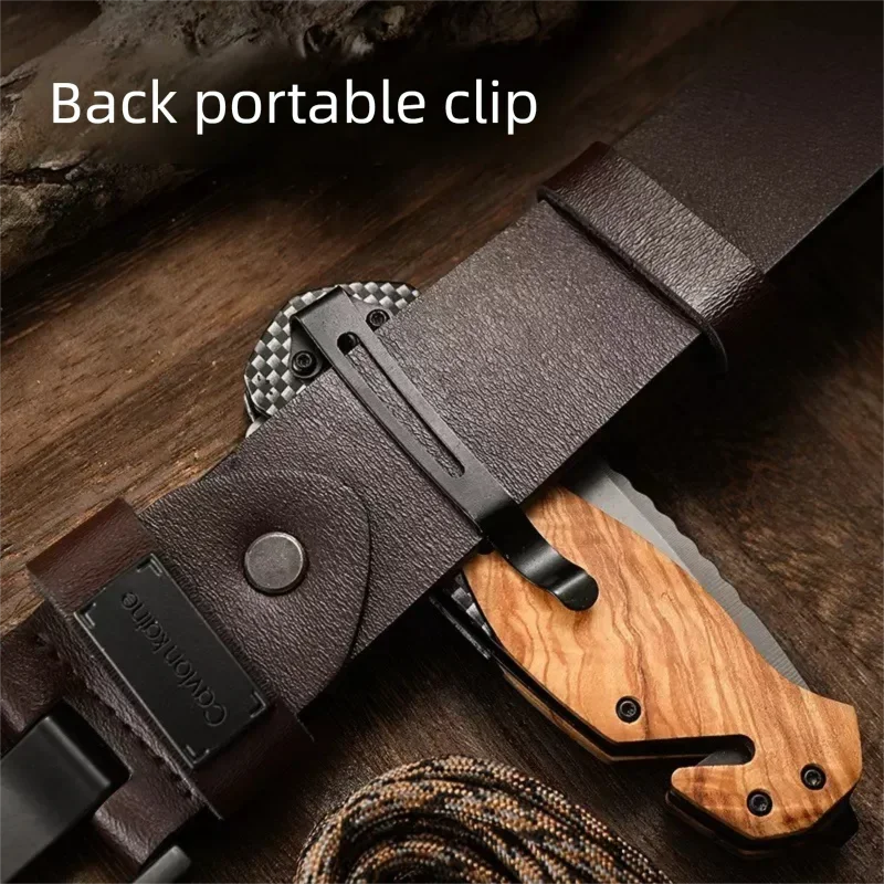 Składany nóż ze wzorem damasce – Edc Concealed Carry Knife recenzja i cena
