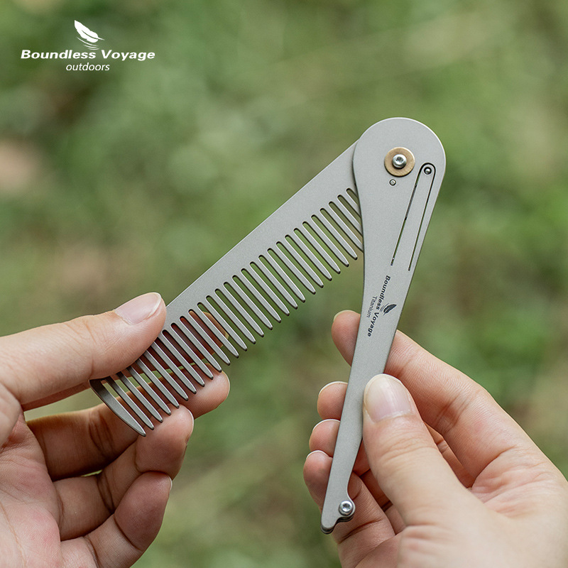 Grzebień do włosów z czystego  – Comb Pocket Titanium recenzja i cena