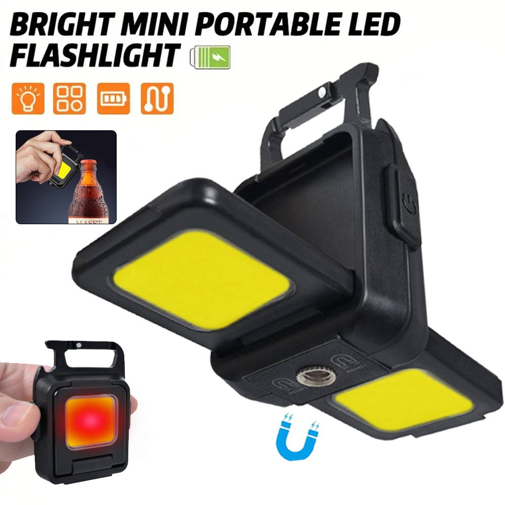 Mini Latarka Brelokowa COB Świ – Keychain Flashlight recenzja i cena